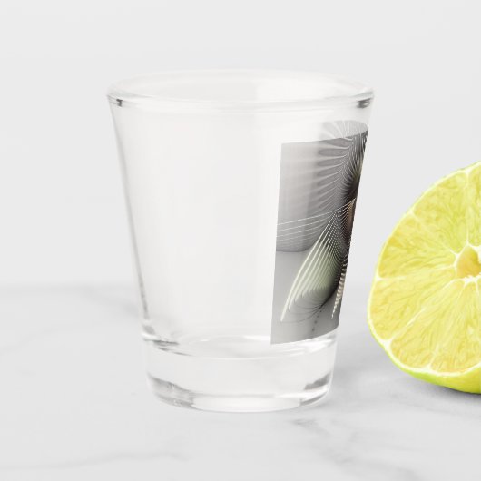 Verre A Shot Art fractal Abstrait moderne en 3D (Gauche)