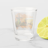 Verre A Shot Art numérique de moulins à vent (Dos)