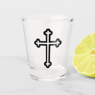 Verre A Shot Art symbolique chrétien moderne et minimaliste de