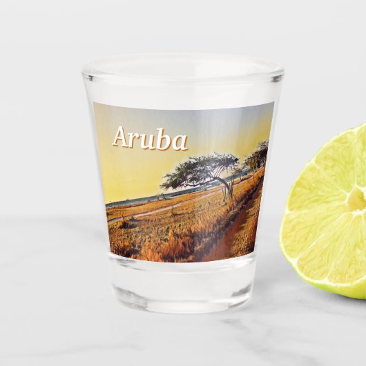 Verre A Shot Aruba Divi Divi Trees (Devant)