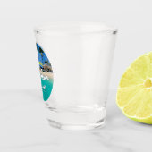 Verre A Shot "Aruba Est. Plage Drapeau 1986" (Droite)