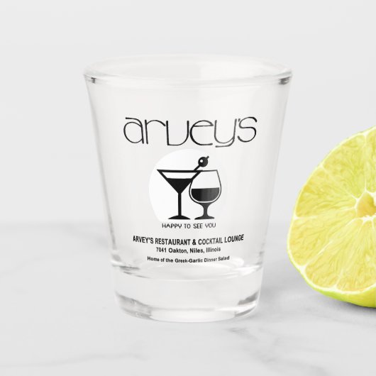 Verre A Shot Arvey's Restaurant & Cocktail Lounge, Niles, IL (Devant)