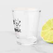 Verre A Shot Ascenseur. Manger. Recommencer. - Conception de la (Droite)