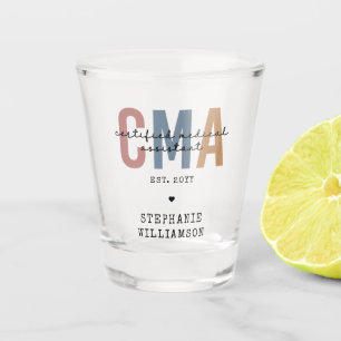 Verre A Shot Assistant Médicale certifié CMA personnalisé
