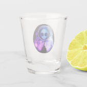 Verre A Shot Astronaute Alien rétro (Dos)
