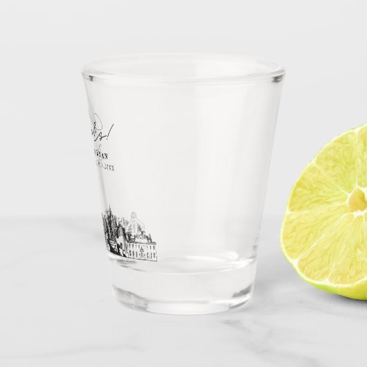 Verre A Shot Atlanta Wedding Favoriser les encouragements perso (Droite)