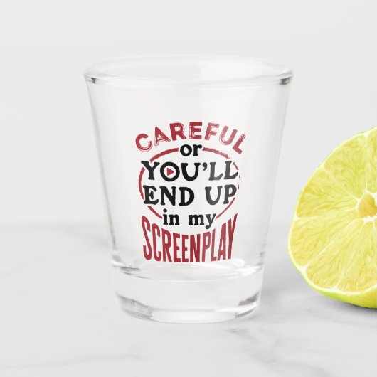 Verre A Shot Attention Ou Vous Finirez Dans Mon Écran (Devant)