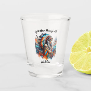 Verre A Shot Attique traditionnelle autochtone
