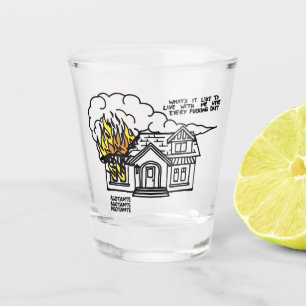 Verre A Shot Au coeur de la mort
