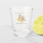 Verre A Shot Au lieu d'un pot d'or sur un (Dos)