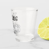 Verre A Shot Austin Texas Art Vacances Texas Souvenir Design (Droite)