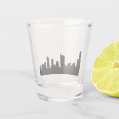 Verre A Shot Austin Texas célèbres villes skyline Shot Glass (Dos)