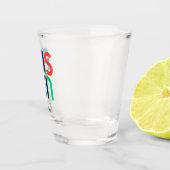 Verre A Shot Austin Texas Rainbow Pop Art (Droite)