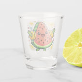 Verre A Shot Autocollant de bras gonflable tranche de pastèque (Dos)