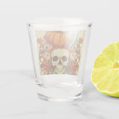 Verre A Shot Automne/Automne/Halloween/citrouille/squelette (Dos)