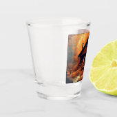 Verre A Shot Automne/Automne/Halloween/Peinture rustique (Gauche)