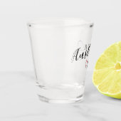 Verre A Shot Autriche Coeur Mug, Drapeau autrichien (Gauche)