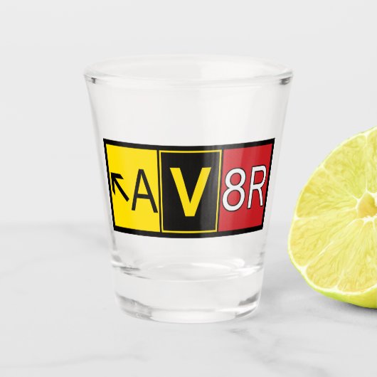 Verre A Shot Aviateur - AV8R - (Devant)