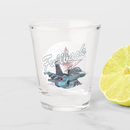 Verre A Shot Avion de dessin (Devant)