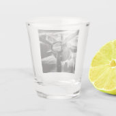 Verre A Shot Avion propulseur noir et blanc (Dos)