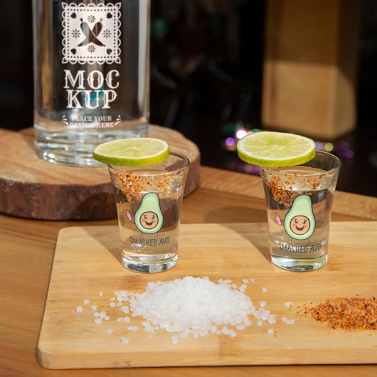 Verre A Shot Avo Funny Drunk Kawaii Avocado écrasé