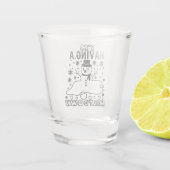 Verre A Shot Avoir une fusion | Funny Christmas Snowman Humour (Dos)