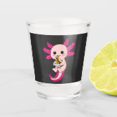 Verre A Shot Axolotl Manger Ramen nouilles Kawaii Anime (Devant)