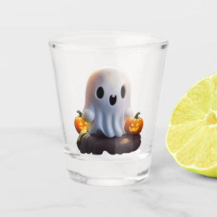 Verre A Shot Baby Ghost Déplaisant mignon caractère Halloween
