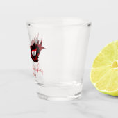 Verre A Shot Bachelorée de masques rouges et noirs (Droite)