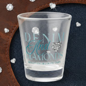 Verre A Shot Bachelorette de Denim et Diamants Occidentaux