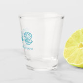 Verre A Shot Bachelorette dernière splash personnalisée en fave (Droite)