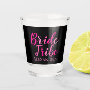 Verre A Shot Bachelorette fête Hot rose Noir
