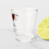 Verre A Shot Bachelorette Party Bourgogne Flore Vert (Droite)