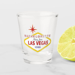 Verre A Shot Bachelorette personnalisée de Las Vegas