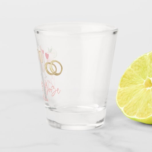 Verre A Shot bachelorette rose bach & booster week-end chic (Droite)