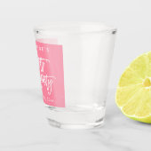 Verre A Shot Bachelorte Rose Et Blanc (Droite)