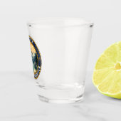 Verre A Shot Badge d'art de voyage de l'Alaska (Droite)