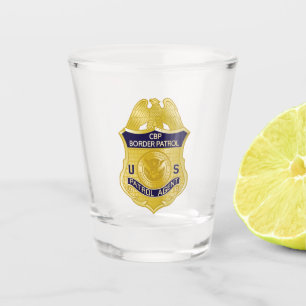 Verre A Shot Badge de patrouille frontalière des États-Unis Imm