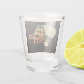 Verre A Shot Badminton Retro Vintage (Dos)