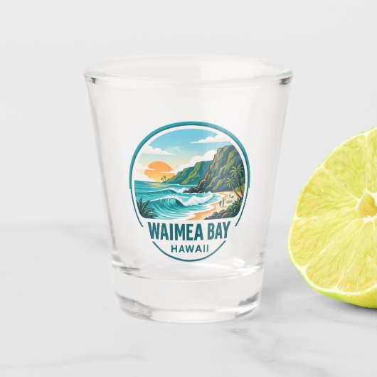 Verre A Shot Baie de Waimea (Devant)
