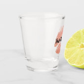 Verre A Shot Baisers roses d'or de FAUX (Gauche)