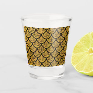 Verre A Shot Balances de sirène Art déco - Noir & Or
