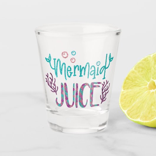 Verre A Shot Balayage Mermaid Juice Fun Parties scintillant éch (Devant)