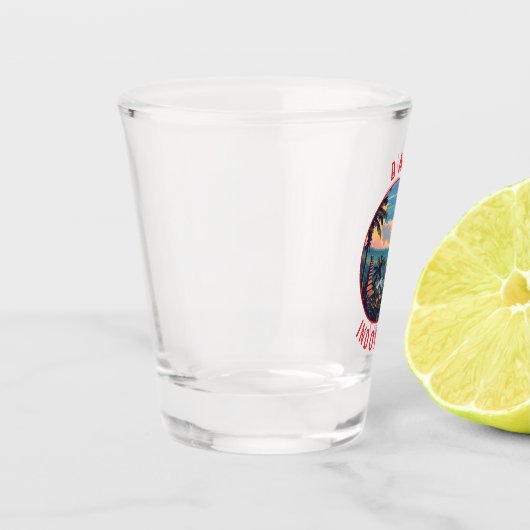 Verre A Shot Bali Indonésie Cercle en détresse rétrograde (Gauche)