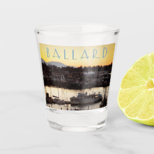 Verre A Shot Ballard Boats Sunset Scene