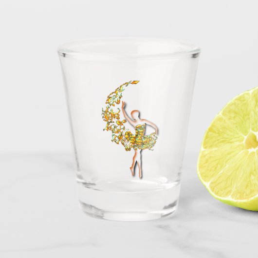 Verre A Shot Ballerina Shot Glass Ballet Danse (Devant)