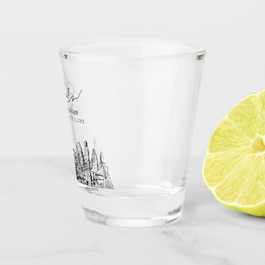 Verre A Shot Baltimore Wedding Favoriser Les Cheveux Personnali (Droite)