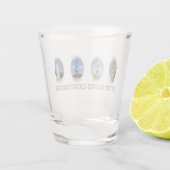 Verre A Shot Bancs extérieurs Phare, Caroline du Nord (Dos)