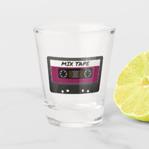 Verre A Shot Bande Mixte Violet - Cadeau Rétro Inspiré des Anné