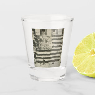 Verre A Shot Bannière étoilée : drapeau américain à l'écran